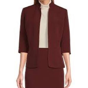 NWT Preston & York Skirt Suit Women’s Size 10 2-Piece Set Blazer & Skirt Brown